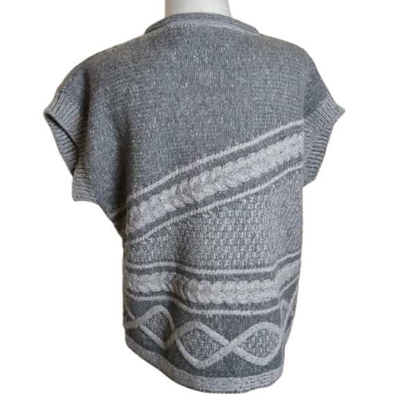 Fisherman Out of Ireland Geelong Lambswool Knit Sweater S Made Ireland - Picture 2 of 9